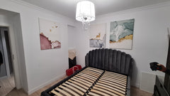 set tablouri canvas aspect de marmura si natura