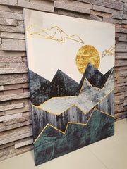 Set tablouri canvas peisaj natura abstracta munti decorare living design interior decoratiuni casa dormitor panza ABSTRACT MOUNTAIN