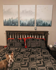 Set tablouri canvas peisaj natura padure decorare living design interior decoratiuni casa dormitor verde INSPIRATIONAL MYSTICAL FOREST