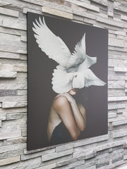 set Tablouri Canvas Moderne Elegant femei flori gri decorare living Design interior decoratiuni casa dormitor Panză Canvas GREY PASSION