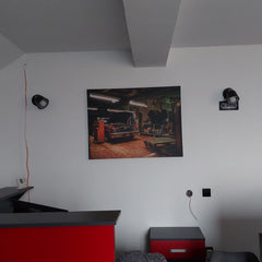 Tablou canvas retro garaj OLD MECHANIC GARAGE