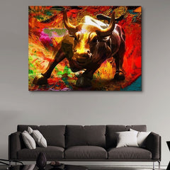 Tablou canvas BULL RALLY