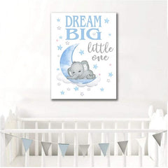 Tablou canvas pentru copii 60x80 cm DREAM BIG LITTLE BOY 1 PIECE
