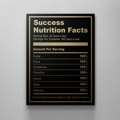 Tablou canvas motivational success nutrition Ingredients for success