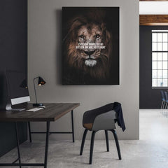 Tablou canvas LION HUNT 75x100cm