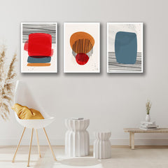 Set 3 tablouri canvas moderne minimaliste MODEL 1