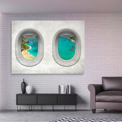 Tablou canvas PLANE VIEW - BALI