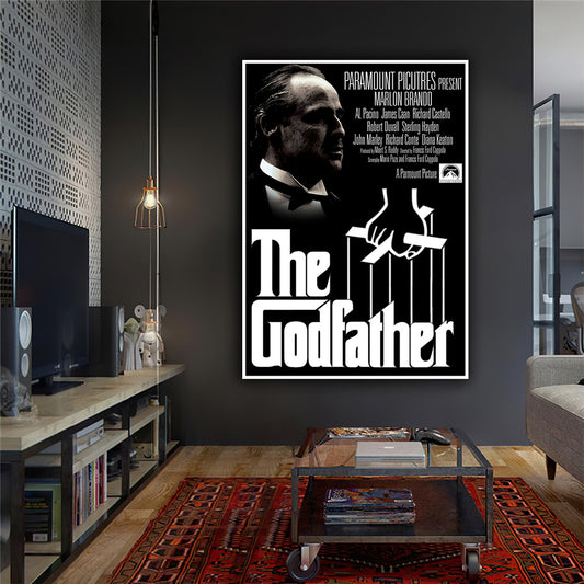 Tablou canvas poster original film The Godfather nasul cadoul perfect barbati prieteni decorare design birou dormitor fabricat in romania