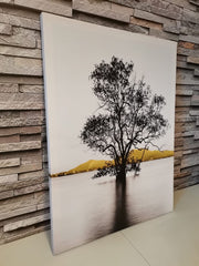 Set tablouri canvas peisaj detaliu auriu GREY AND GOLD NATURE