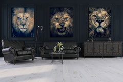Set tablouri canvas leu THREE KINGS
