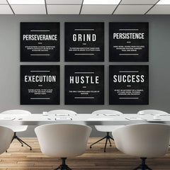 Set tablouri canvas motivationale birou Entrepreneur bundle