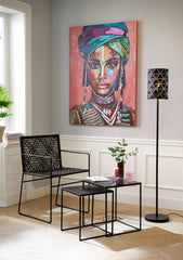 Tablou canvas afro portret abstract modern colorful AFRICAN ART WOMAN MUSE FAYOLA