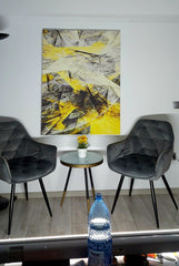 Tablou modern abstract galben MODEL 16