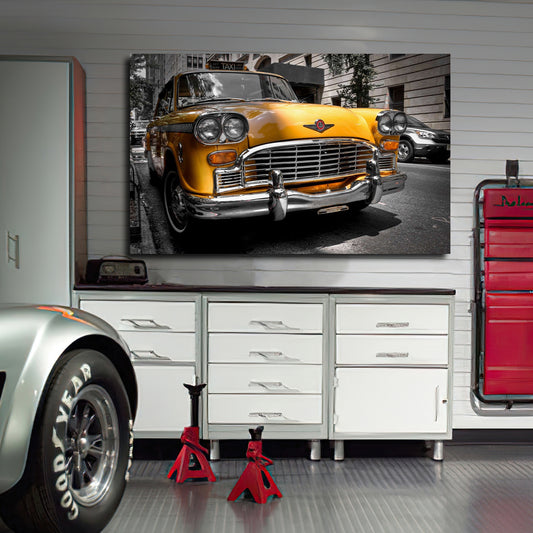 Tablou canvas masini retro AMERICAN TAXI CHEVY