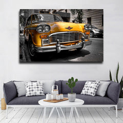 Tablou canvas masini retro AMERICAN TAXI CHEVY