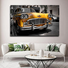 Tablou canvas masini retro AMERICAN TAXI CHEVY