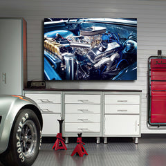 Tablou canvas masini retro CHEVY ENGINE