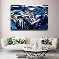 Tablou canvas masini retro CHEVY ENGINE