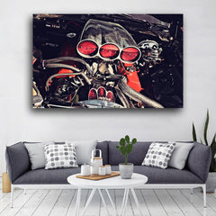 Tablou canvas masini retro HOT ENGINE SUPERCHARGED