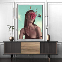 Tablou canvas portret abstract modern femeie sexy SURREAL WOMAN