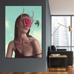 Tablou canvas portret abstract modern femeie sexy SURREAL WOMAN