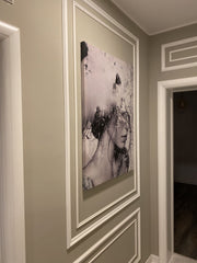 Tablou canvas portret expunere dubla munte abstract modern MIND MEDITATION