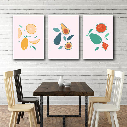 Tablouri canvas model nordic bucatarie fructe exotice