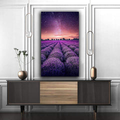 Tablou canvas camp de lavanda SUNSET LAVENDER FIELD