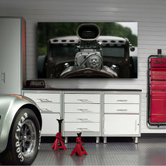 Tablou canvas masini retro HOT ROD SUPERCHARGED