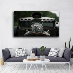 Tablou canvas masini retro HOT ROD SUPERCHARGED