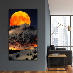 Tablou canvas peisaj luna plina LIGHTING MOON