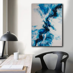 Tablou canvas abstract albastru MODEL 57