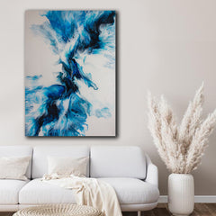 Tablou canvas abstract albastru MODEL 57