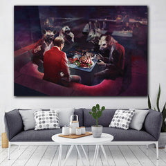 Tablou canvas motivational poker Fake friends