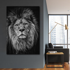 Tablou canvas leu alb negru NOSTALGIC LION