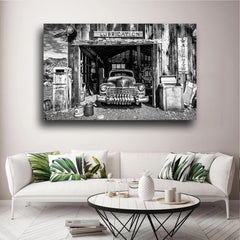 Tablou canvas old car OLD GARAGE
