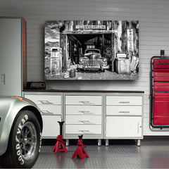 Tablou canvas old car OLD GARAGE
