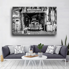 Tablou canvas old car OLD GARAGE