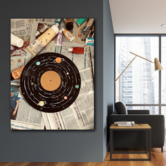 Tablou canvas VINYL RETRO