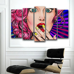 Tablou canvas pop art woman