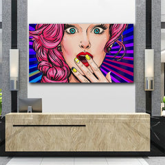 Tablou canvas pop art woman