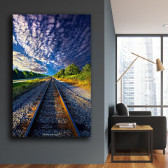 Tablou canvas peisaj cale ferata RAILROAD