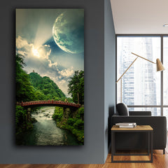 Tablou canvas peisaj jungla pod rau JUNGLE BRIDGE