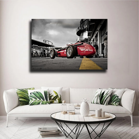 Tablou canvas masini retro VINTAGE MASERATI F1 CAR