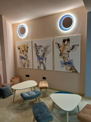 Set tablouri canvas 3 animalute LITTLE FRIENDS