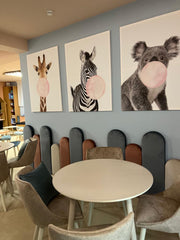 Set tablouri canvas cu animalute ZOO FRIENDS