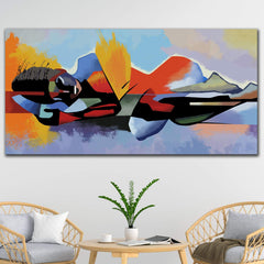 Tablou canvas abstract corpul femeii REFLECTION WOMAN- SINGLE PANEL