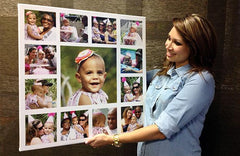 Tablou canvas colaj cu poze personalizat la comanda panza si rama de lemn fabricat in romania cadoul ideal aniversare nasi sau prieteni