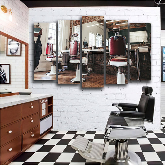 Tablou multicanvas frizerie MIRRORS 2