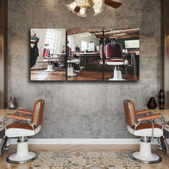 Tablou multicanvas frizerie MIRRORS 2